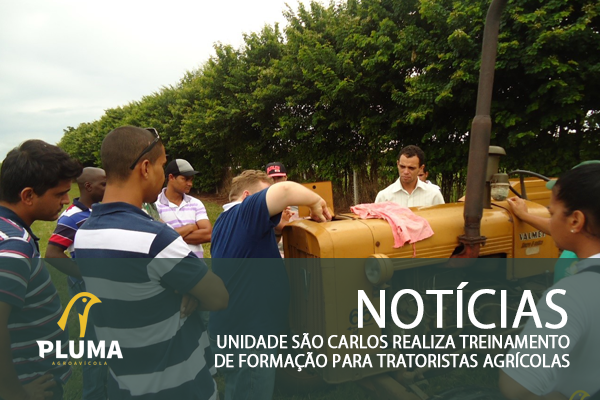 Unidade São Carlos realiza treinamento de formação para tratoristas agrícolas